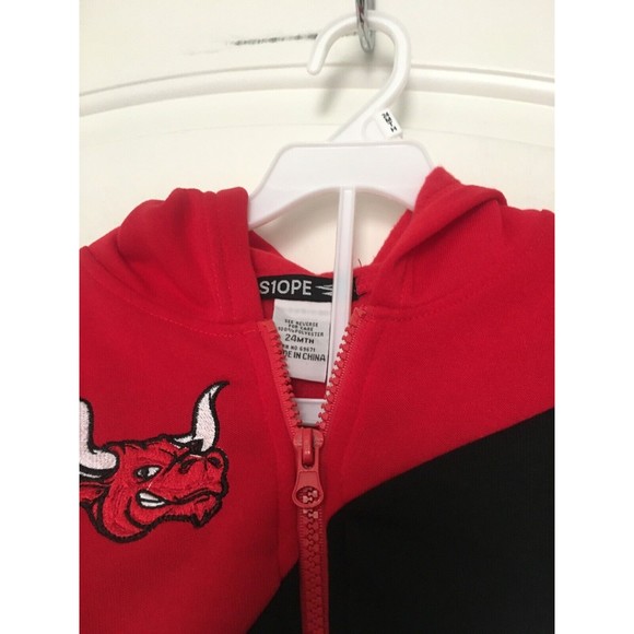 S1OPE Toddler Boys 2-Piece Jogging Suit Size 24 Months Red Black & White - Picture 5 of 8